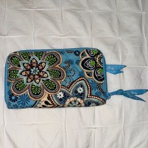 Vera Bradley Blue and Green Floral Wallet